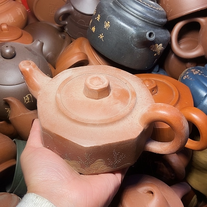 手工制作宜兴紫砂茶壶