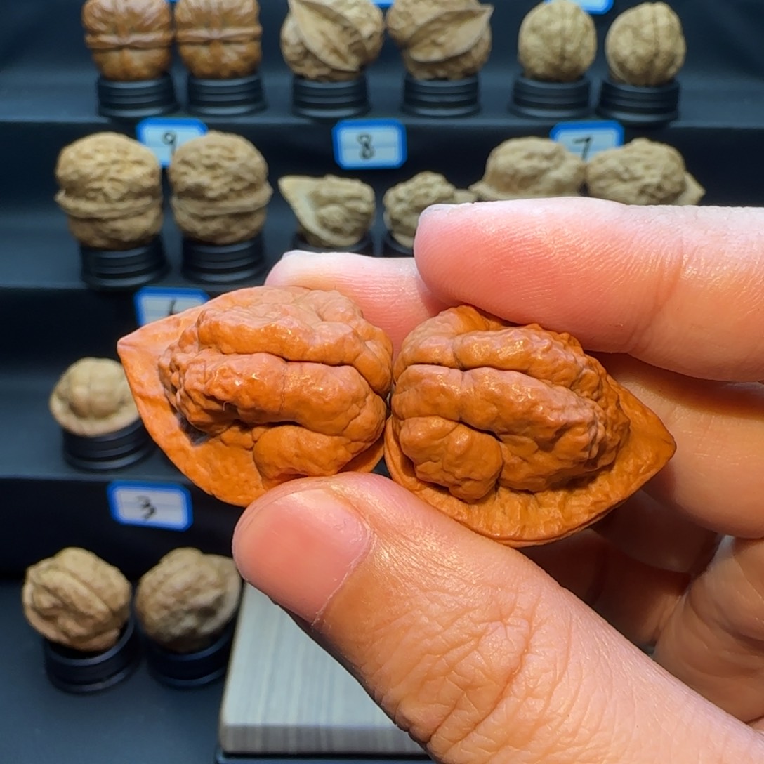 唐****把件桃核小云石观音