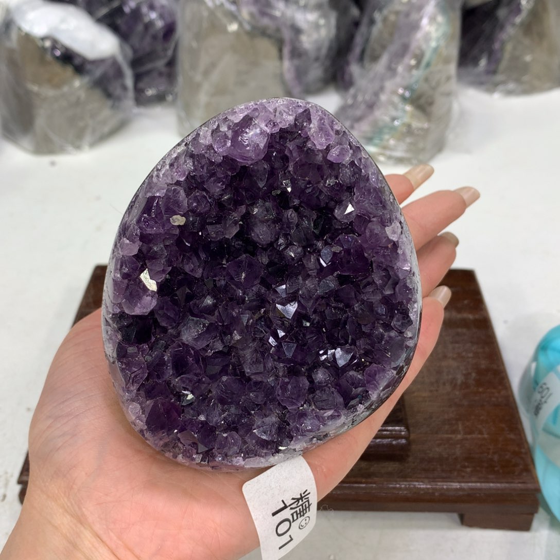 紫晶摆件未镶嵌水晶