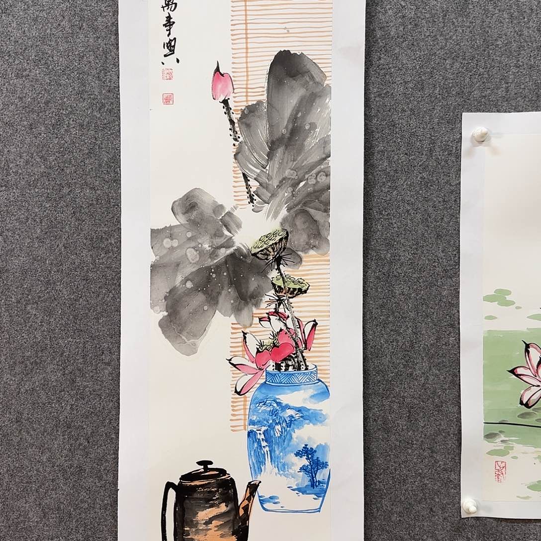 国画邢坤老师手绘作品