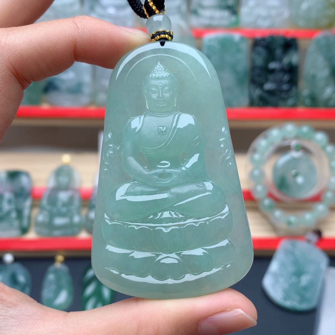 翡翠颈饰未镶嵌退*～大日