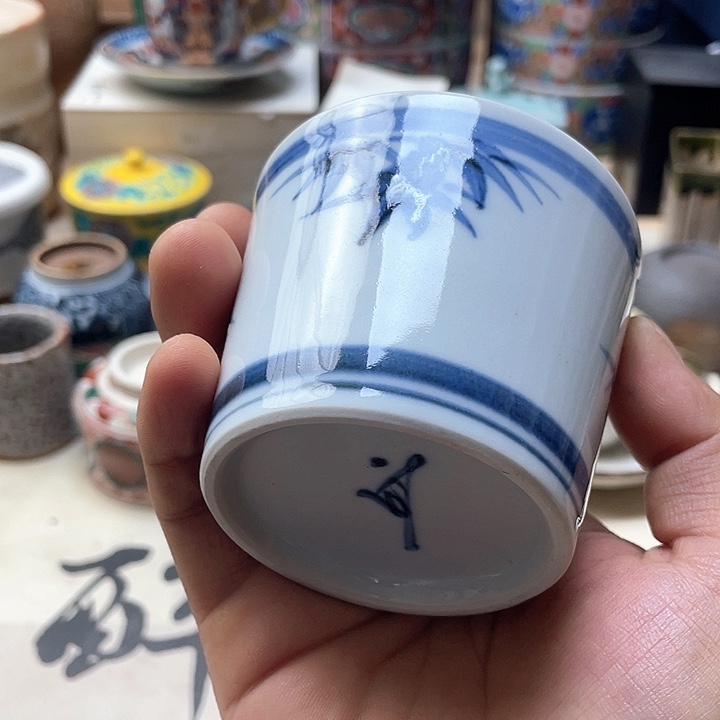 瓷片001 一人直播，看品直播间说序号