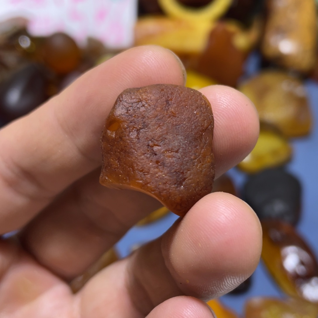 定制琥珀未镶嵌我**我原矿