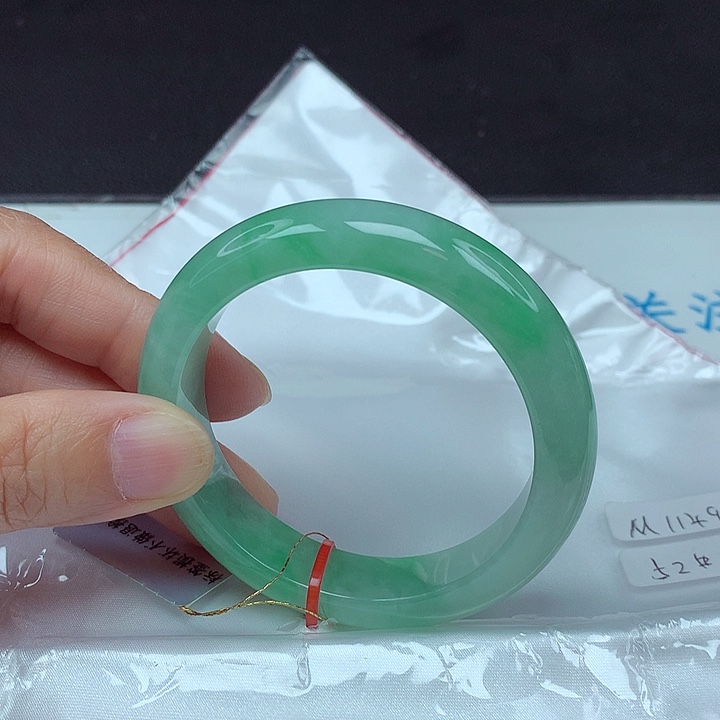 未镶嵌手镯翡翠52圈4914