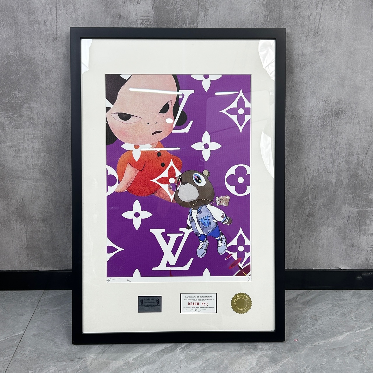 全新未使用 DIOR/迪奥 （PM）Death Nyc奈良美智 潮流版画 70/100