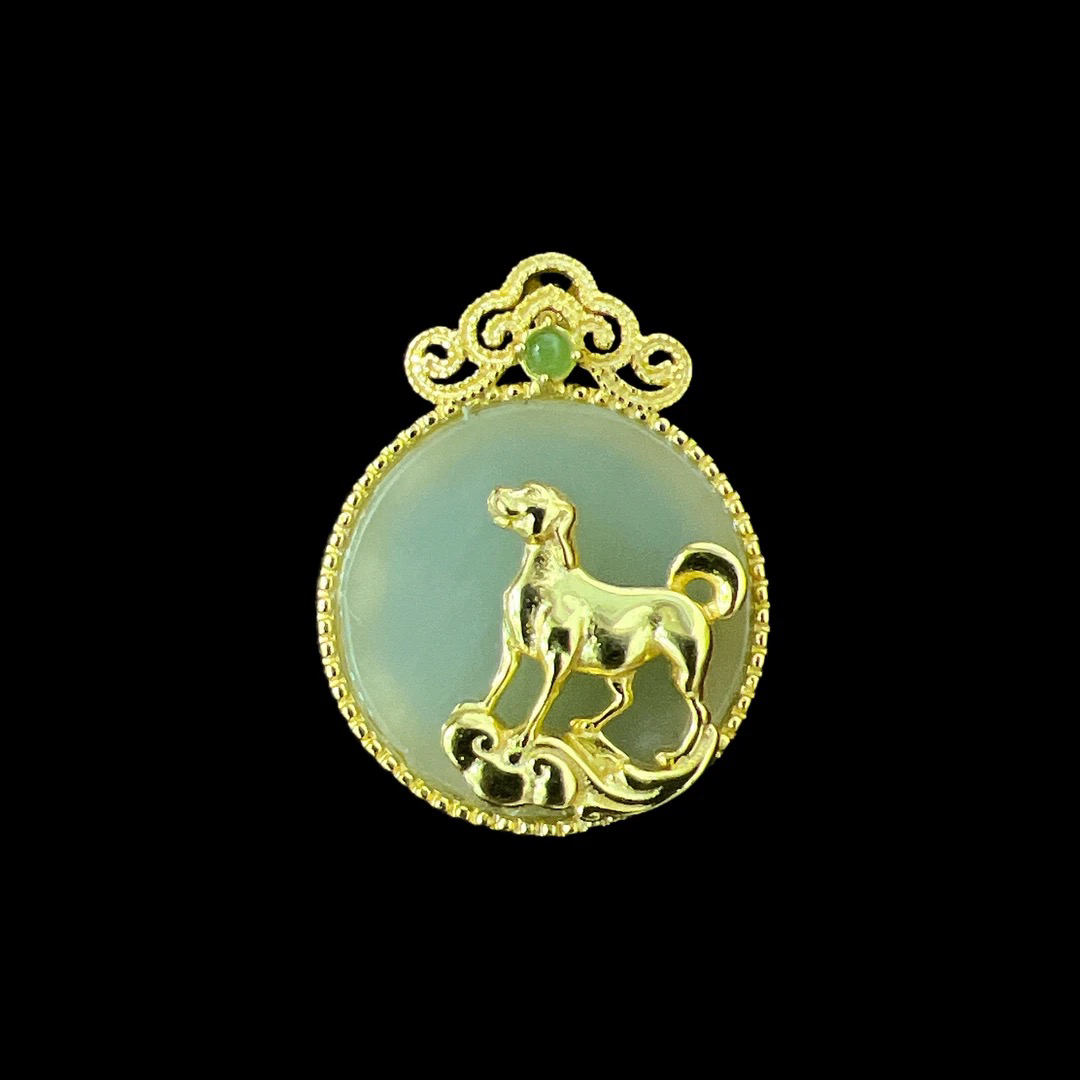 V3208和田玉吊坠，孤品