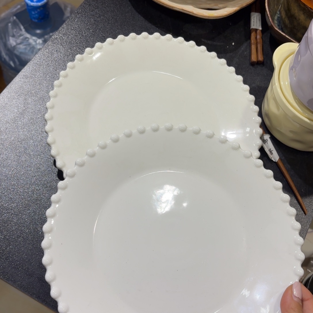 瓷10寸微微瑕特价处理两个