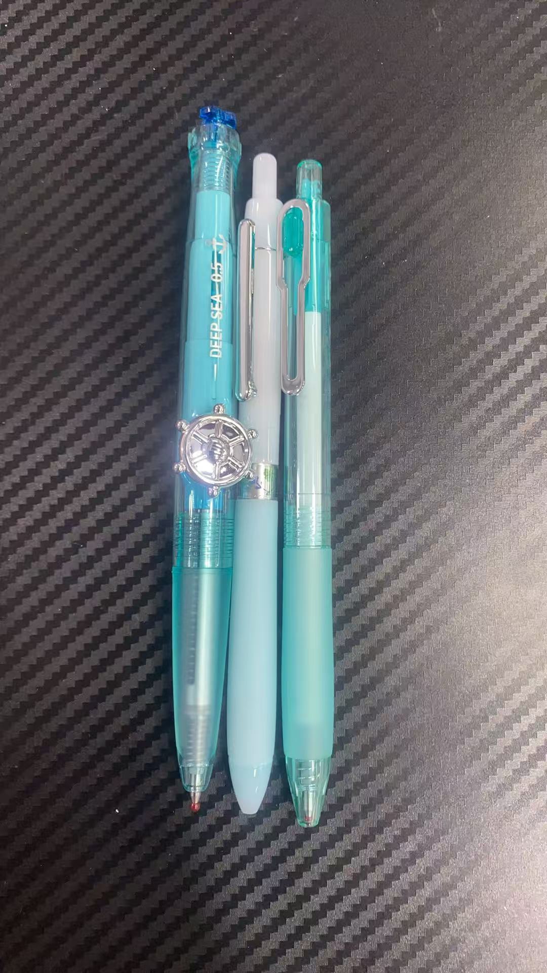 发绿透杆组合，到手3支黑墨