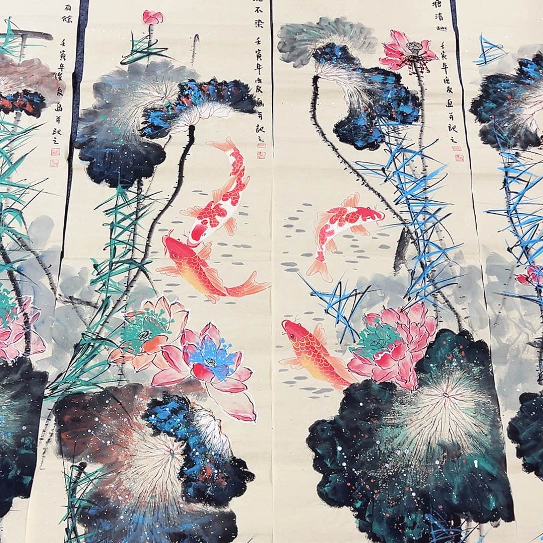 国画事事顺心如意万事如意