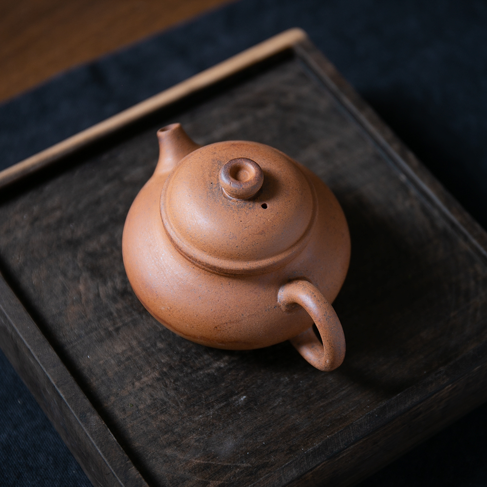 【岩予】容天壶.7981.粗陶老岩泥中式复古原矿泡茶壶.BL