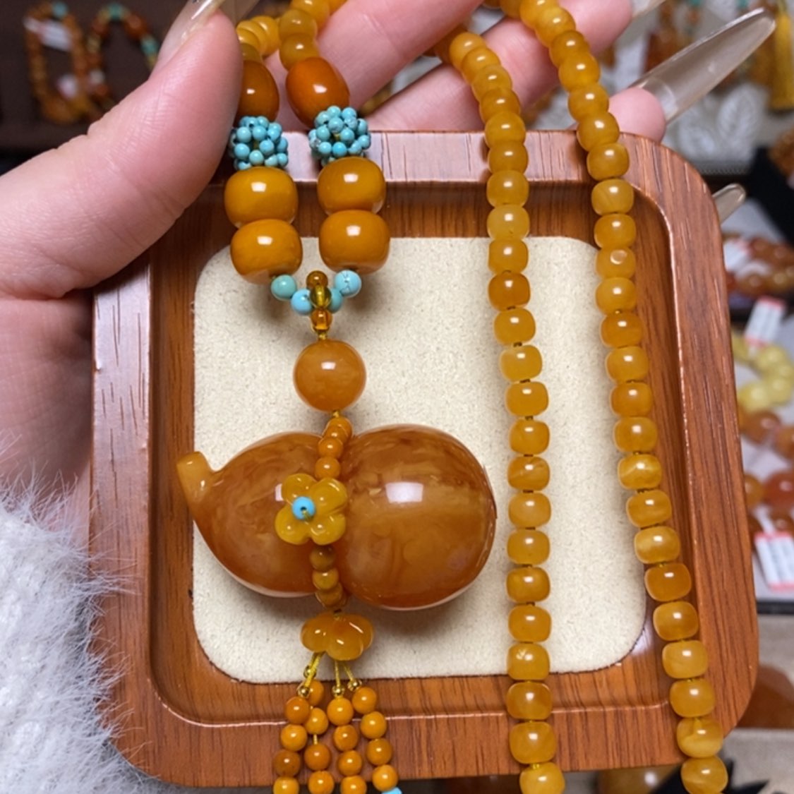 【闪购商品】蜜蜡颈饰未镶嵌项链