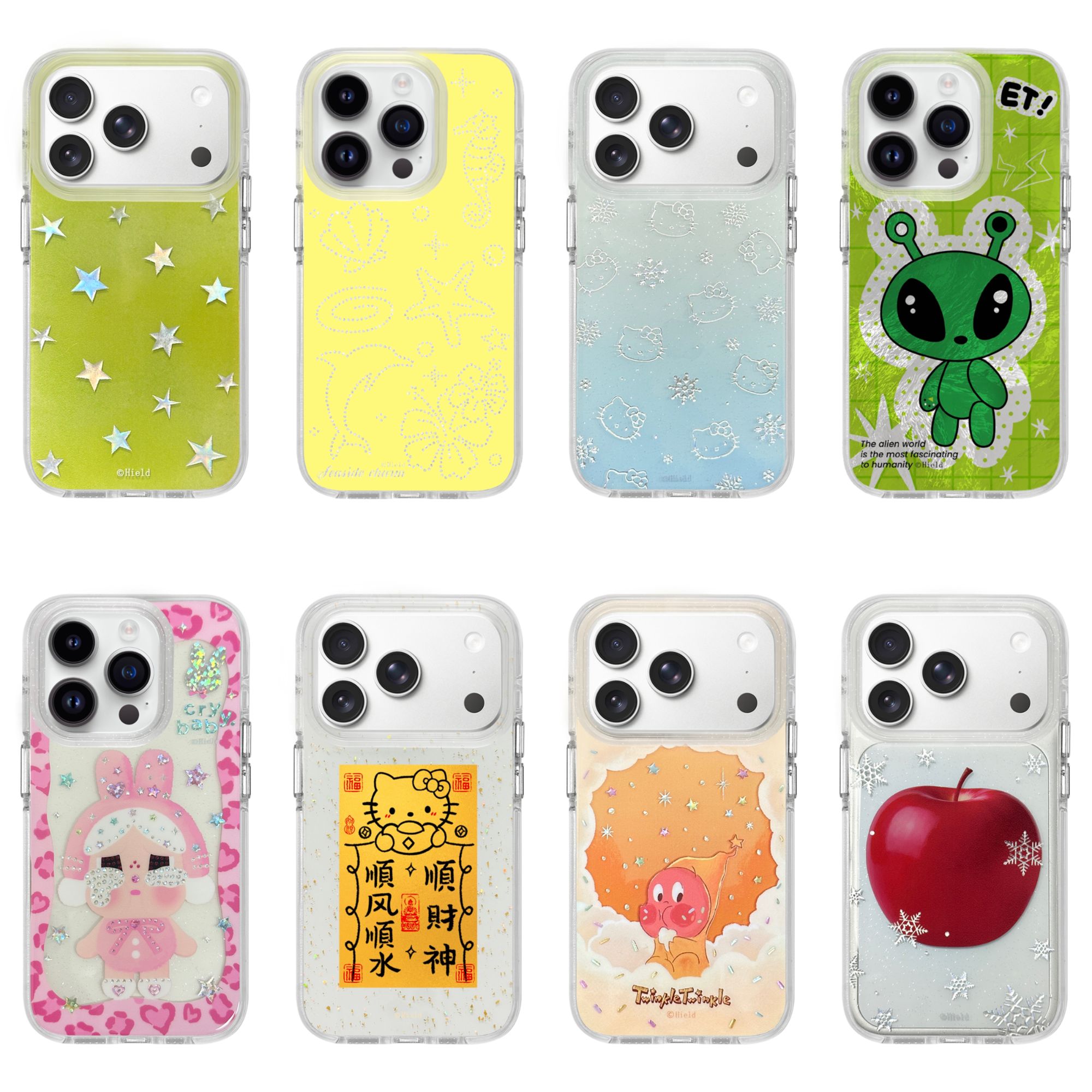 新款轻薄圆边气囊IMD工艺适用苹果17promax-14防摔创意手机壳