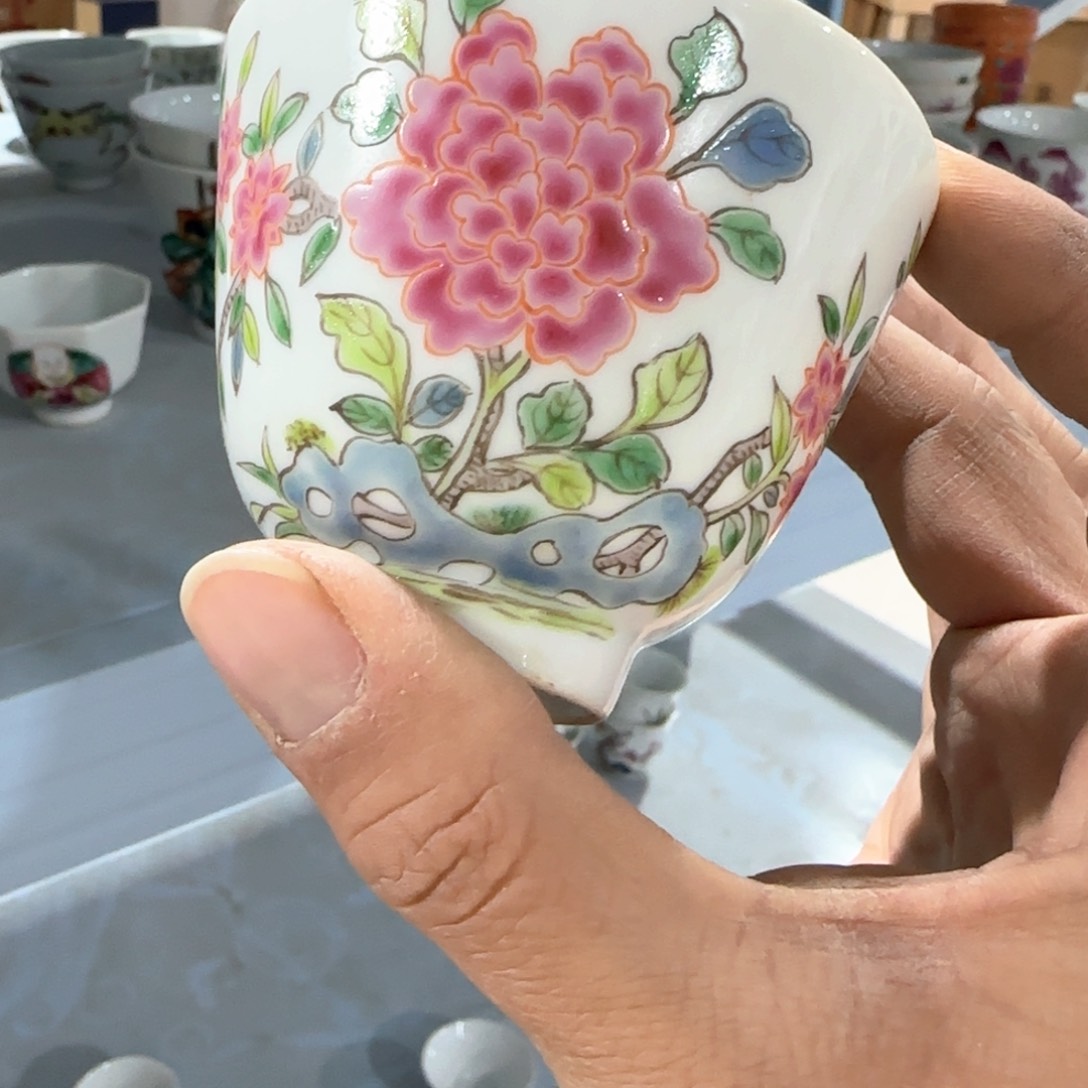 瓷片摆件手绘瓷器全部处理