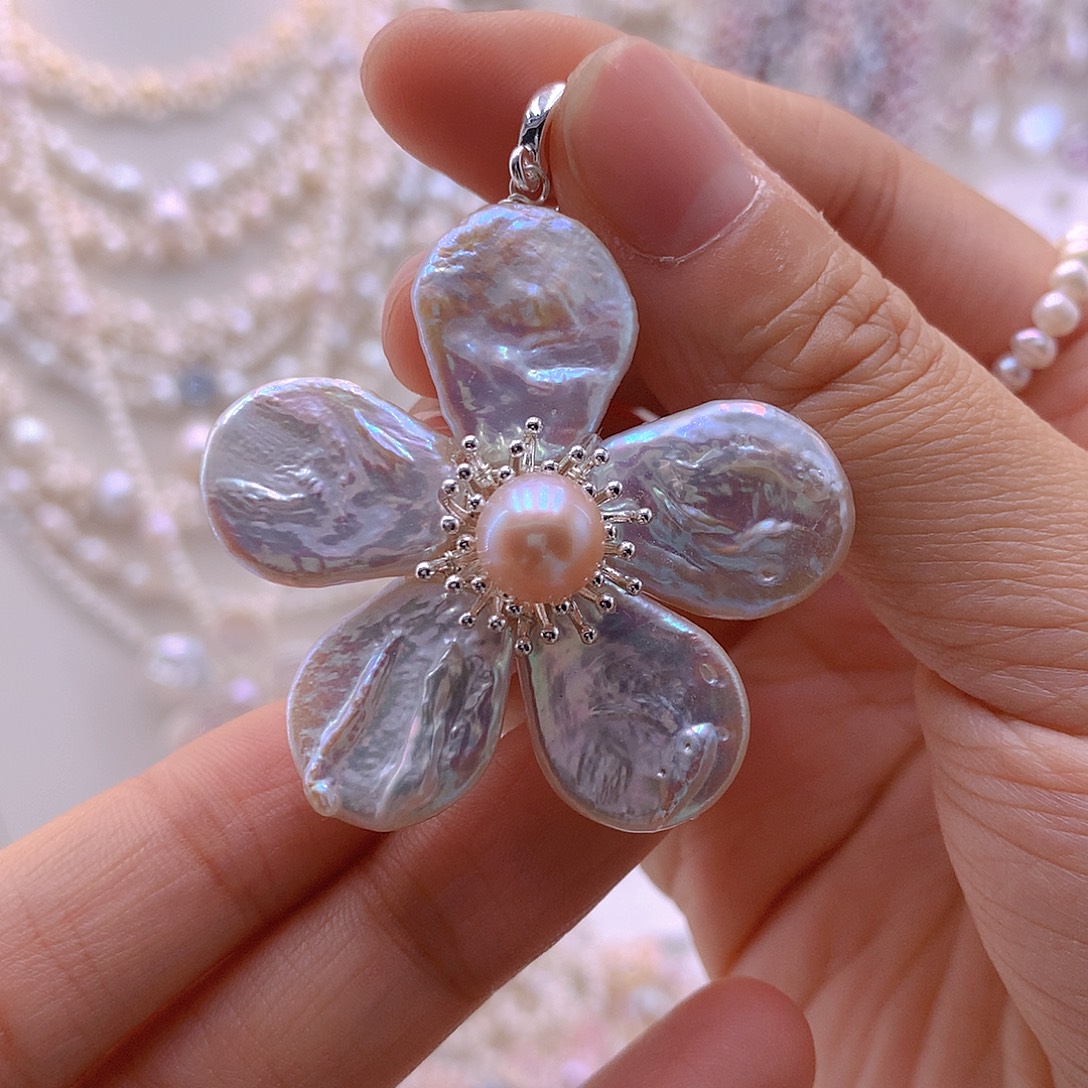 耳饰未镶嵌淡水珍珠吊坠