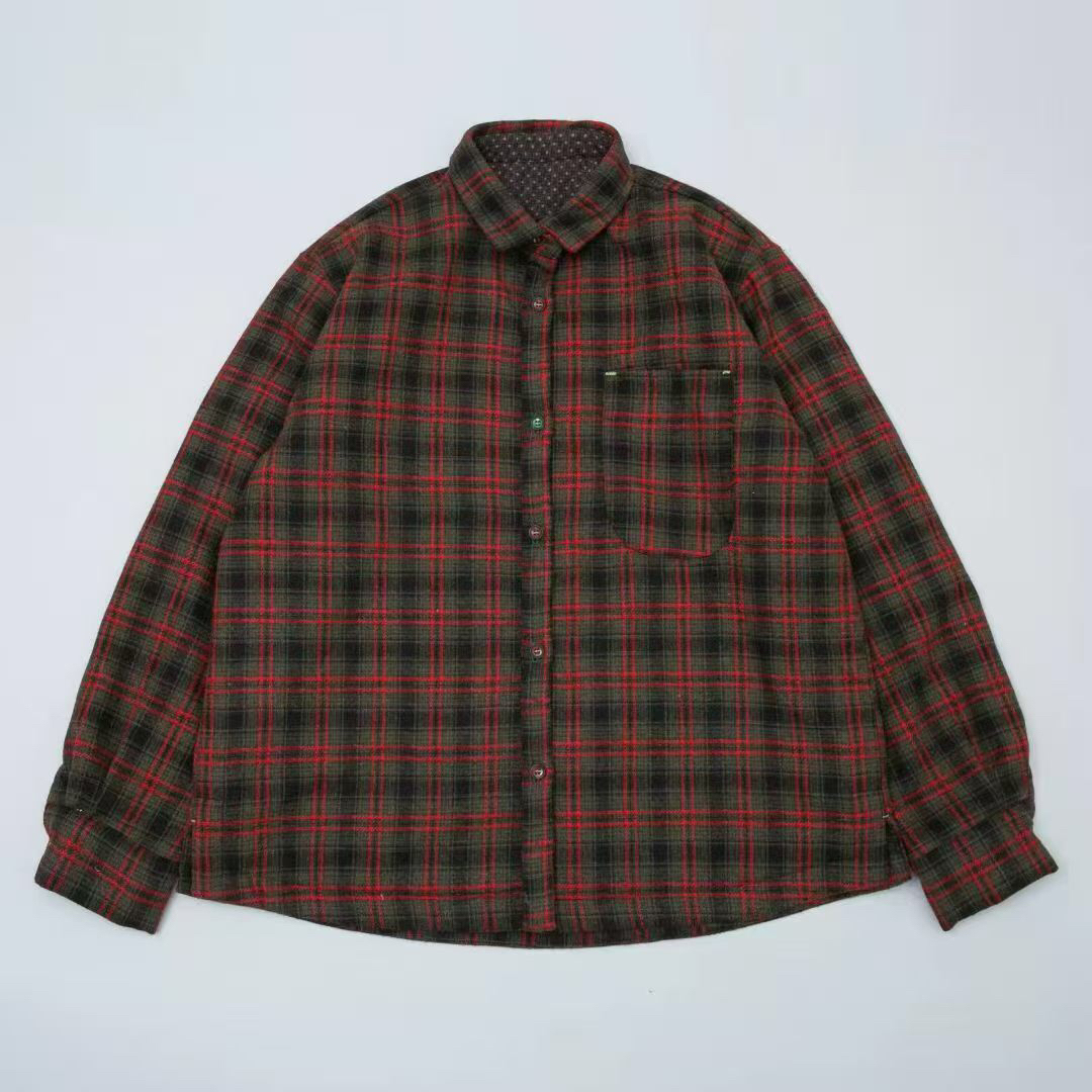 冬冬分享《垒土》777#复古红格纹棉衬衫