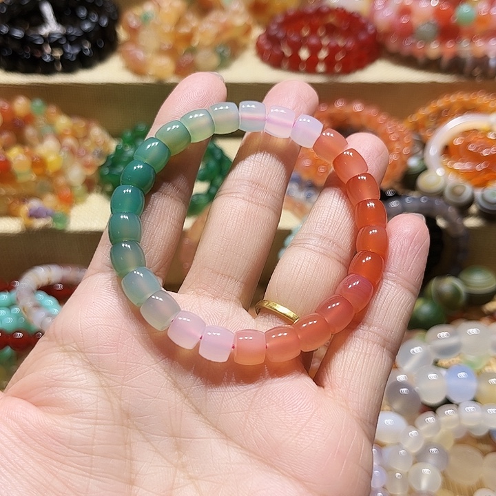 玛瑙/玉髓未镶嵌手链