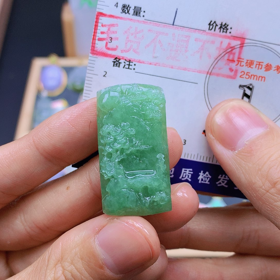 翡翠未镶嵌颈饰翡翠