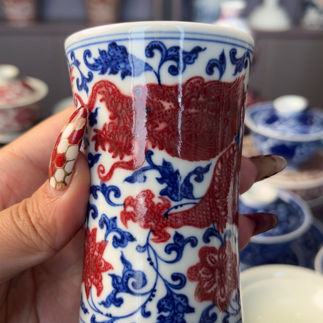 摆件景德镇毛仔柴窑主人杯