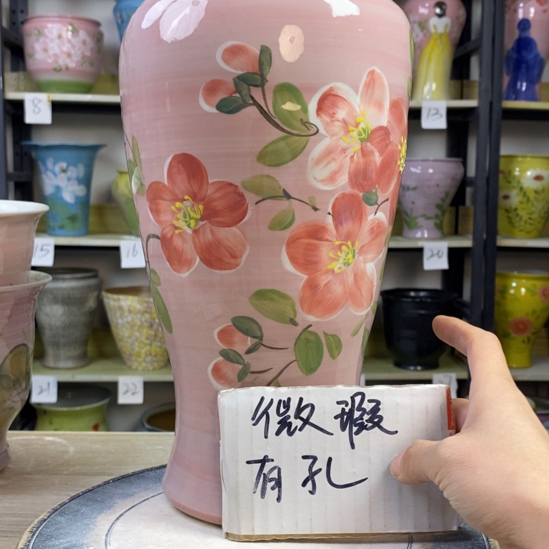 景德镇手工手绘陶瓷花盆