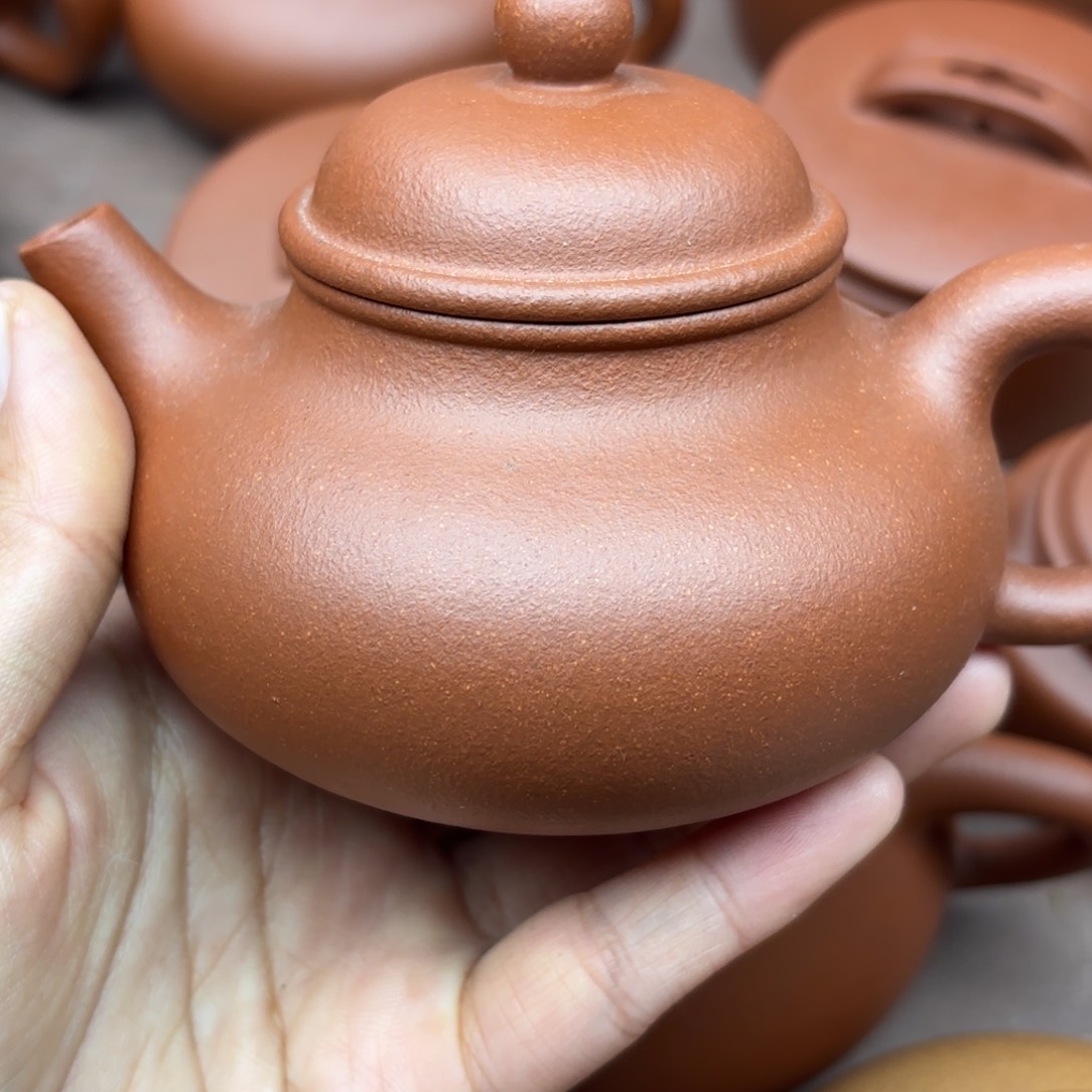 紫砂茶壶周*红降坡容天220cc微瑕