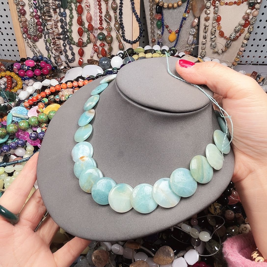 玛瑙/玉髓未镶嵌珠宝半成品天河石