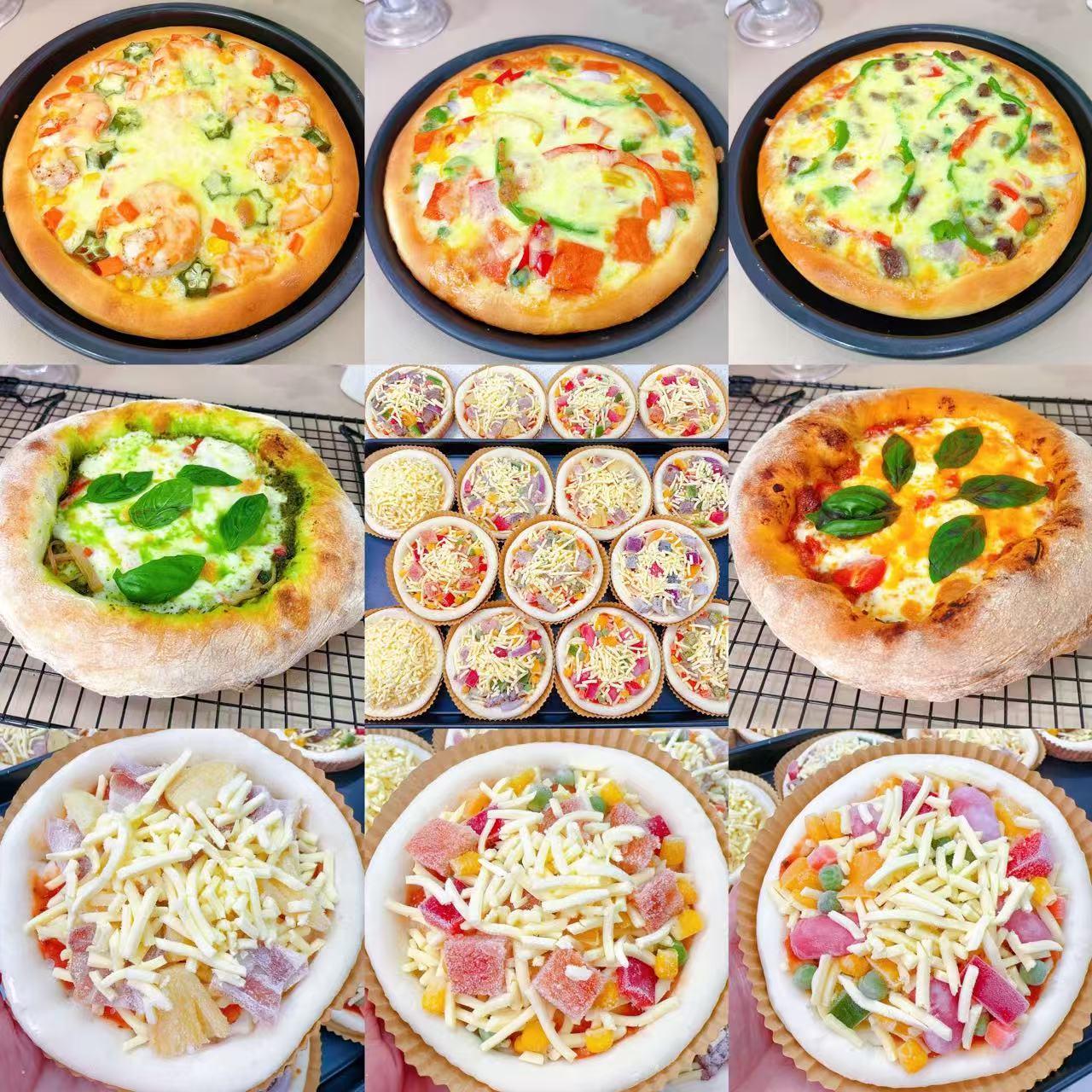 【课程】披萨系列课程.3款饼皮.5款酱料制作课程