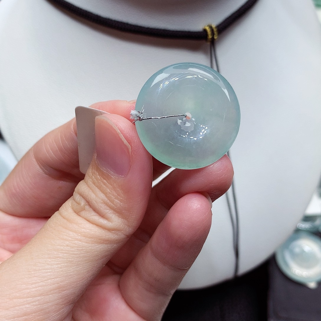 颈饰未镶嵌翡翠编号8，23.7/5.4