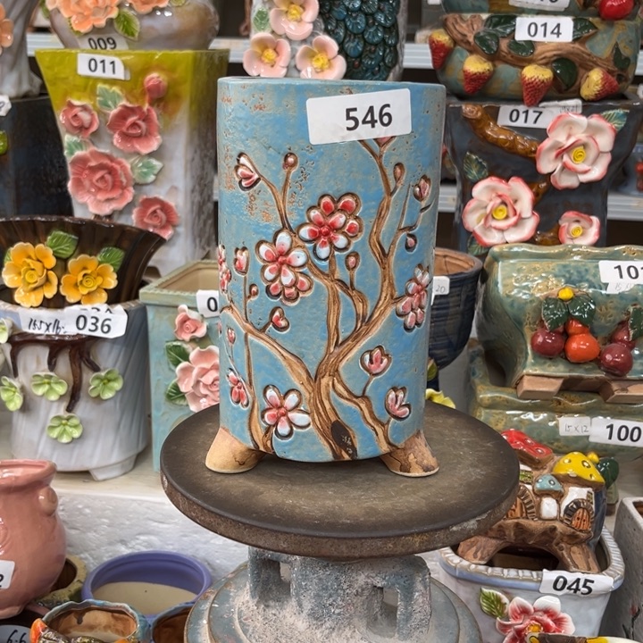 紫砂花盆粗陶材质多肉花盆