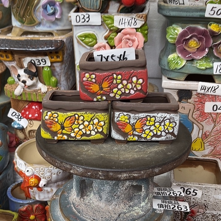 粗陶材质多肉花盆