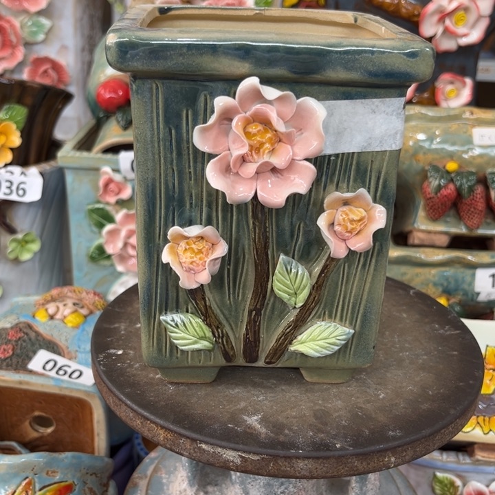 粗陶材质多肉花盆