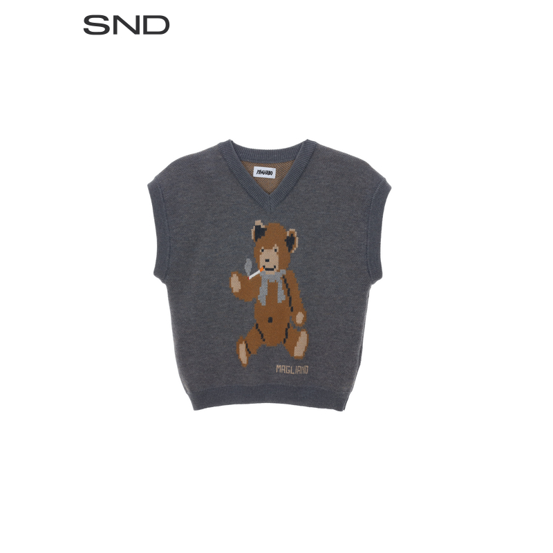 【MAGLIANO 设计师品牌】SND AW25 泰迪熊针织背心 男款