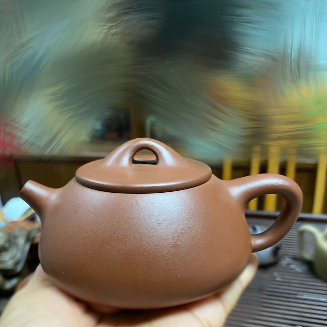 原矿底槽清石瓢壶紫砂壶半手工容量220毫升左右正品无暇福利结缘