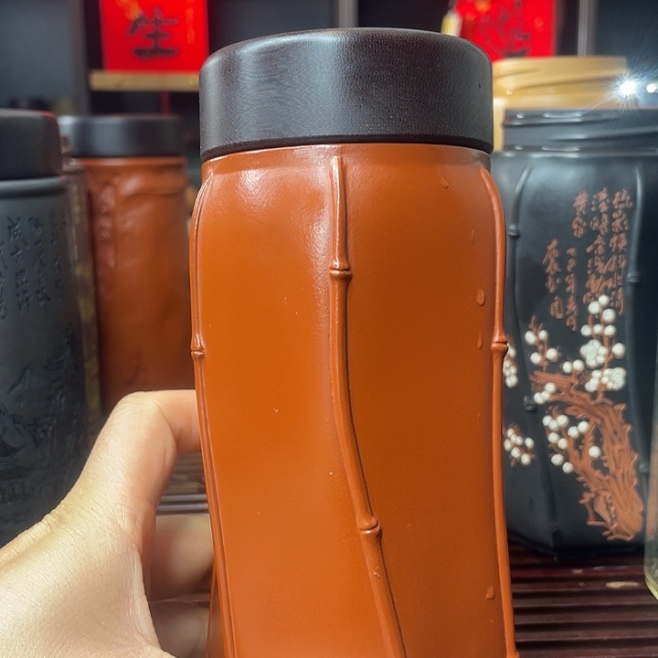王***跑紫砂茶杯宜兴紫砂茶具