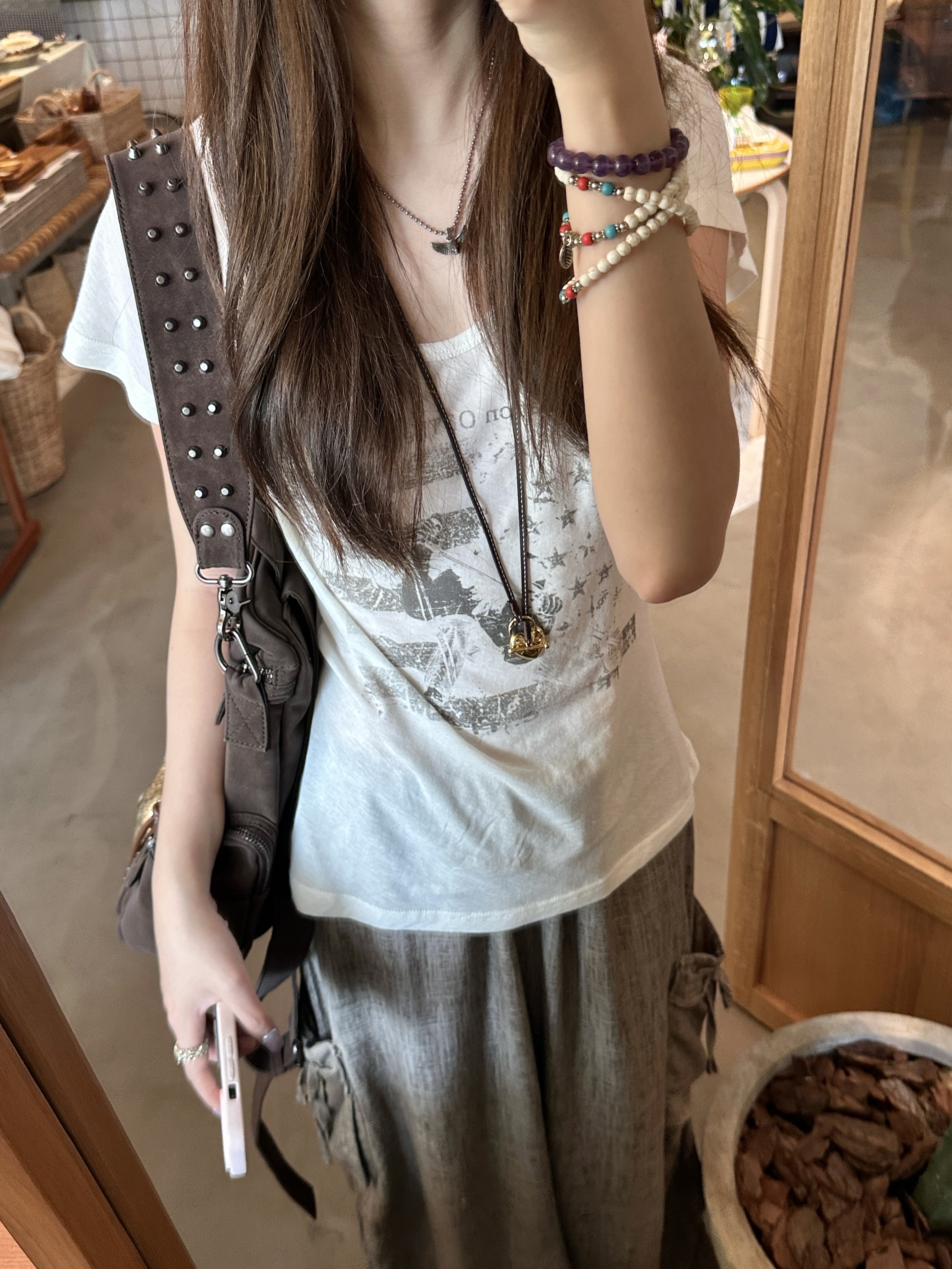 CALLMELAMB丨羊毛T丨 小五叔丨15%高捻羊毛混纺复古修身夏季短袖T