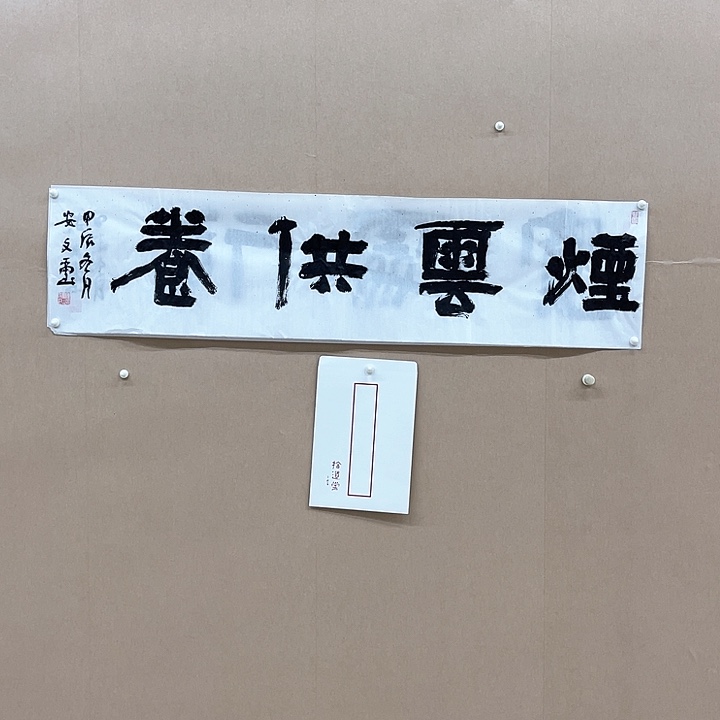 书法安文玺138*34㎝甘肃