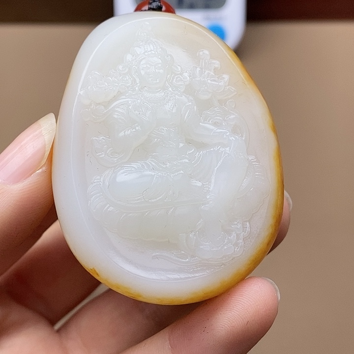 和田玉挂件未镶嵌美**生F