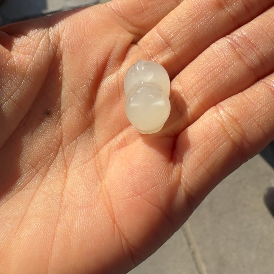 米***鼠和田玉未镶嵌吊坠(不含链)