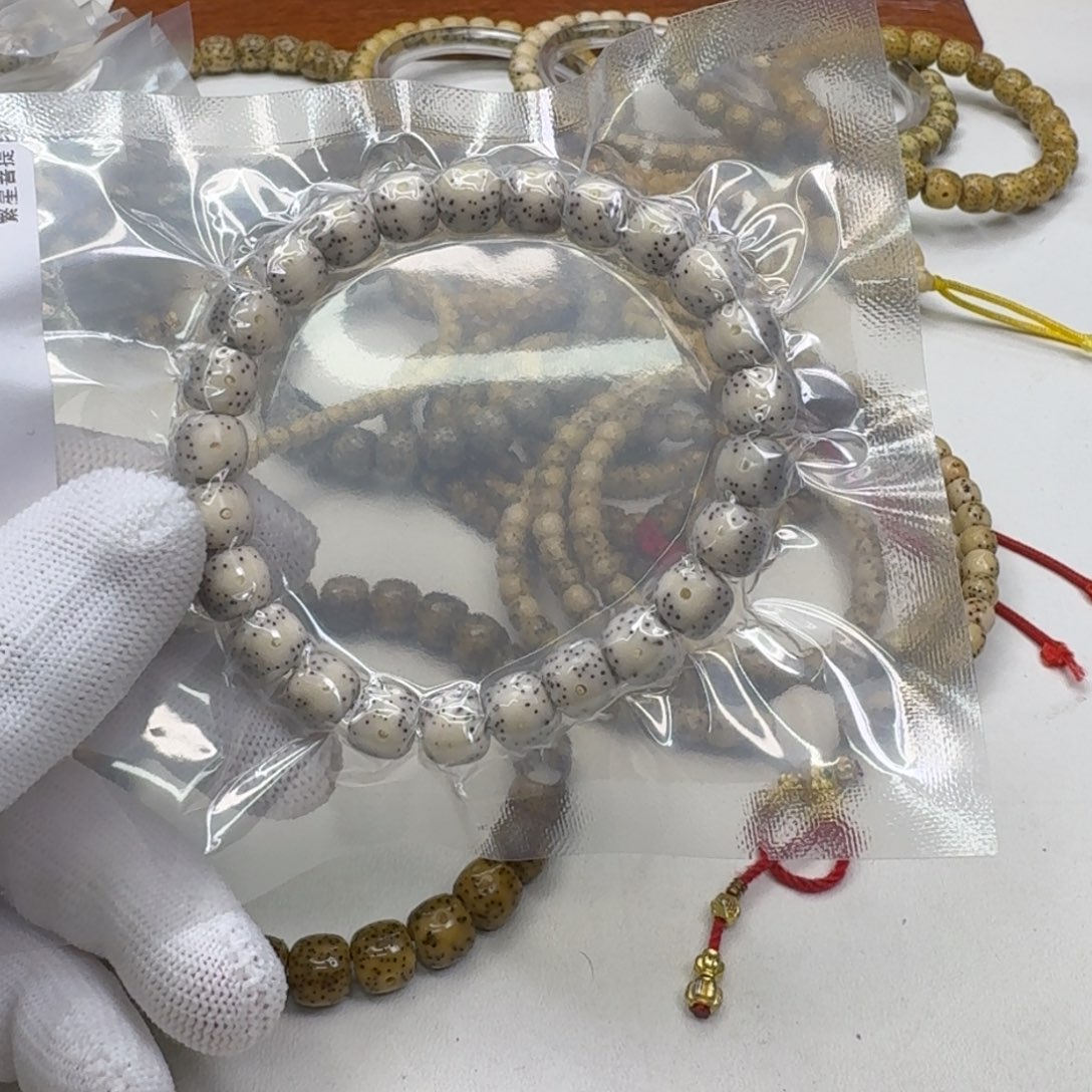 星月菩提手串静**观26梵天瓷白大眼睛稀星9左右单圈