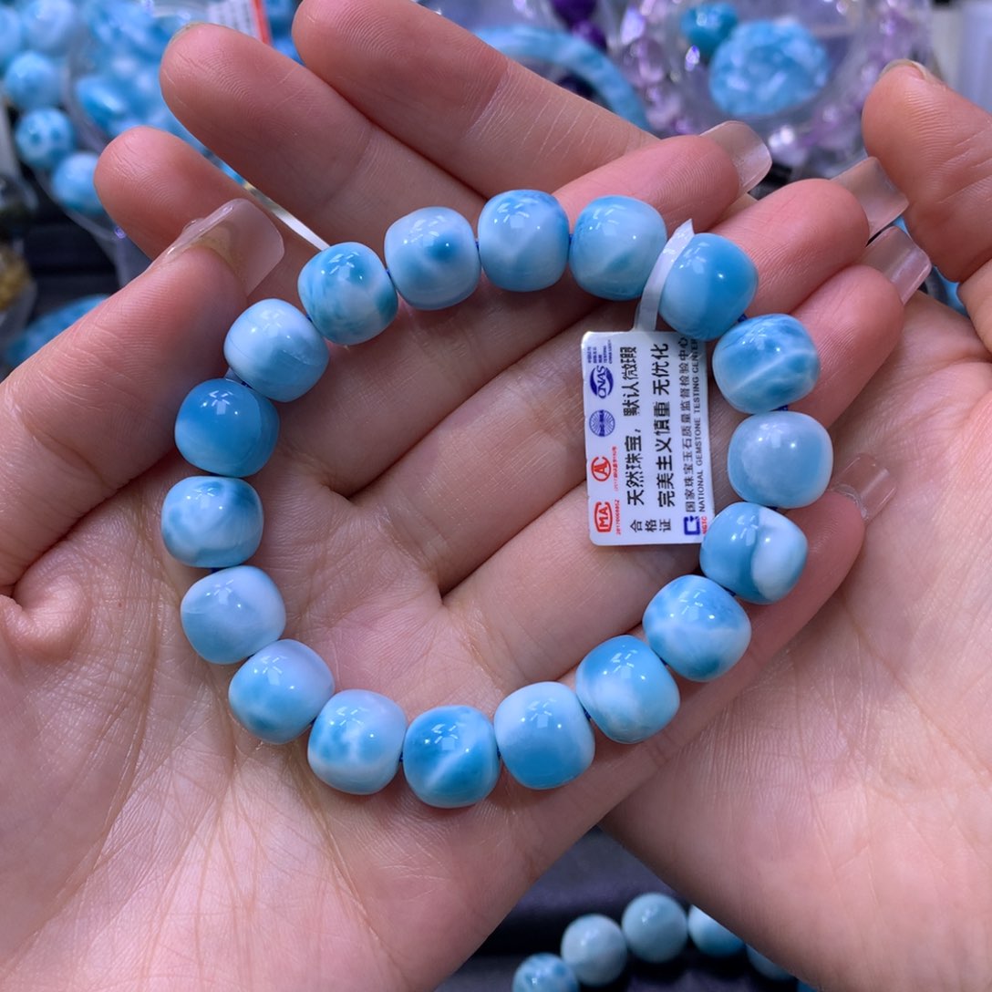 针钠钙石（海纹石）手链未镶嵌W**保