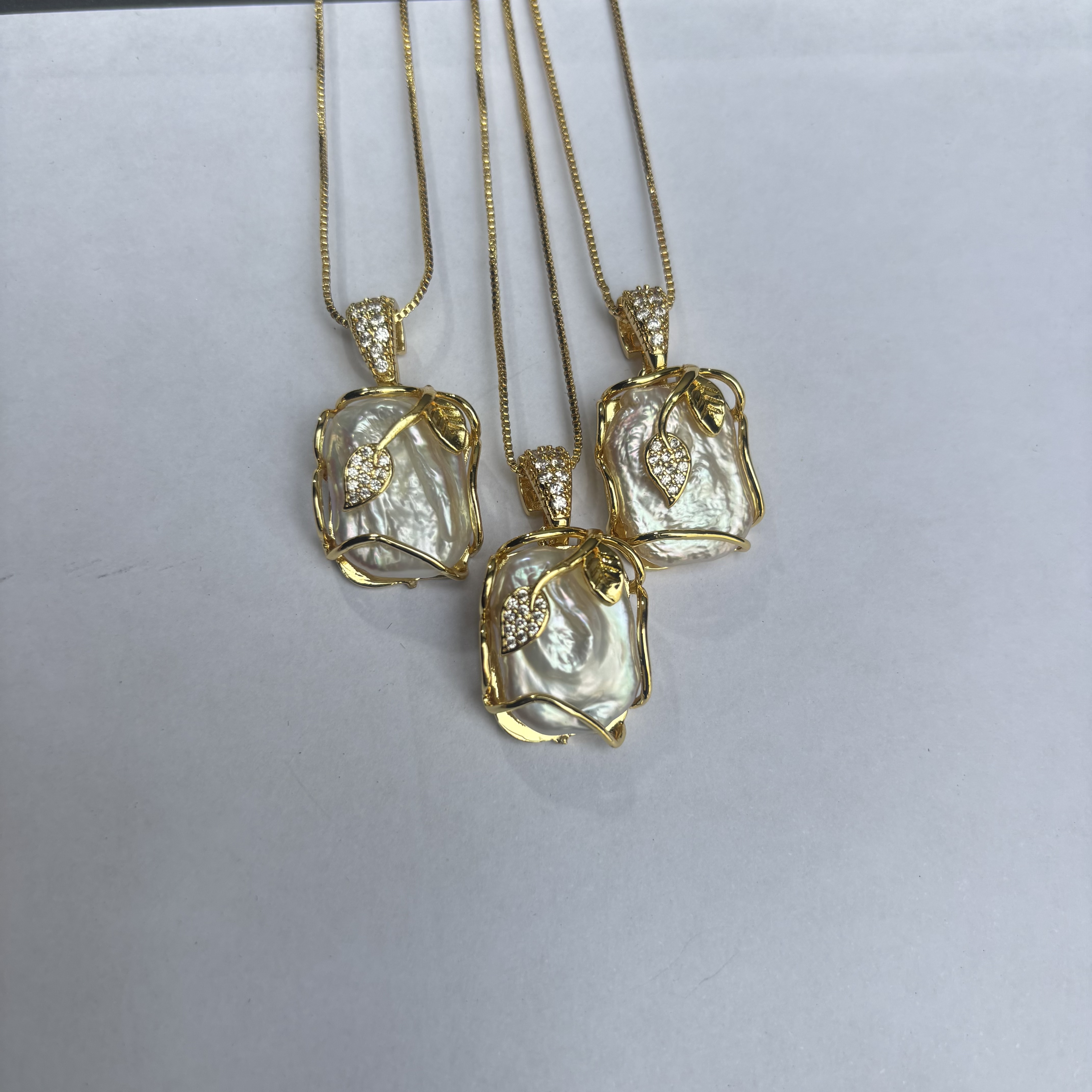 意大利工艺巴洛克淡水珍珠吊坠含链【多样性发一】【DS023】