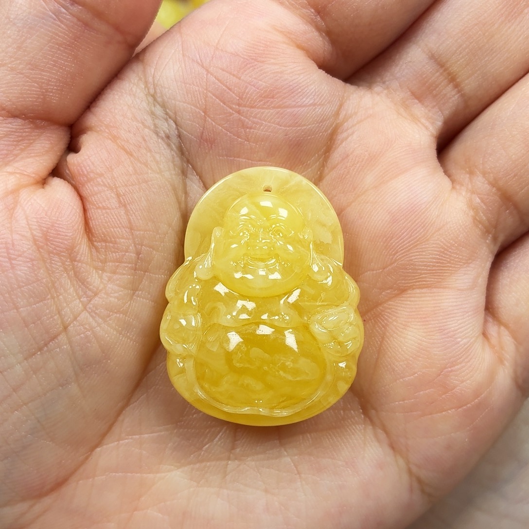 未镶嵌颈饰蜜蜡俄料妖花佛公