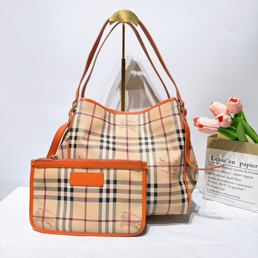 95新 BURBERRY/博柏利 胖虎奥斯汀/巴宝莉/95新/公价0/两用包/12