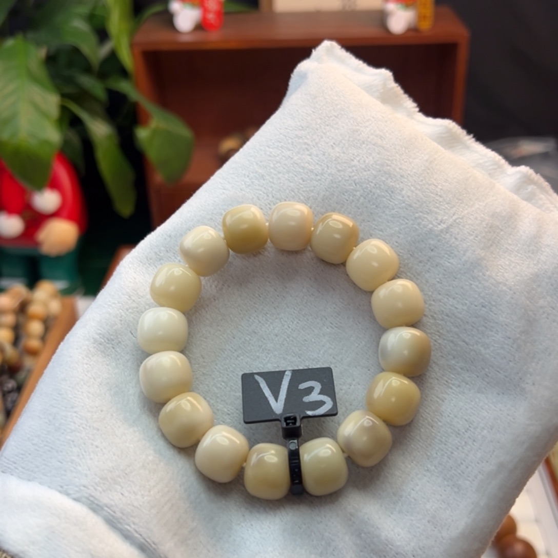 菩提根/象牙果手串卡14桶珠微瑕3