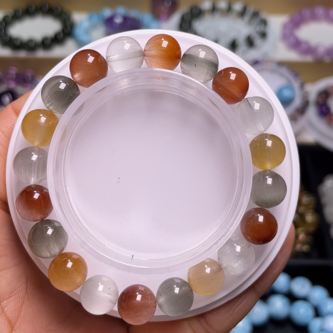 水晶手链未镶嵌兔毛