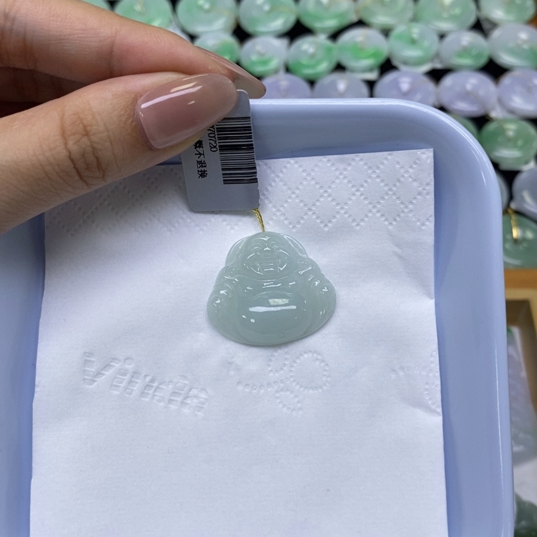 颈饰未镶嵌翡翠微****佛公