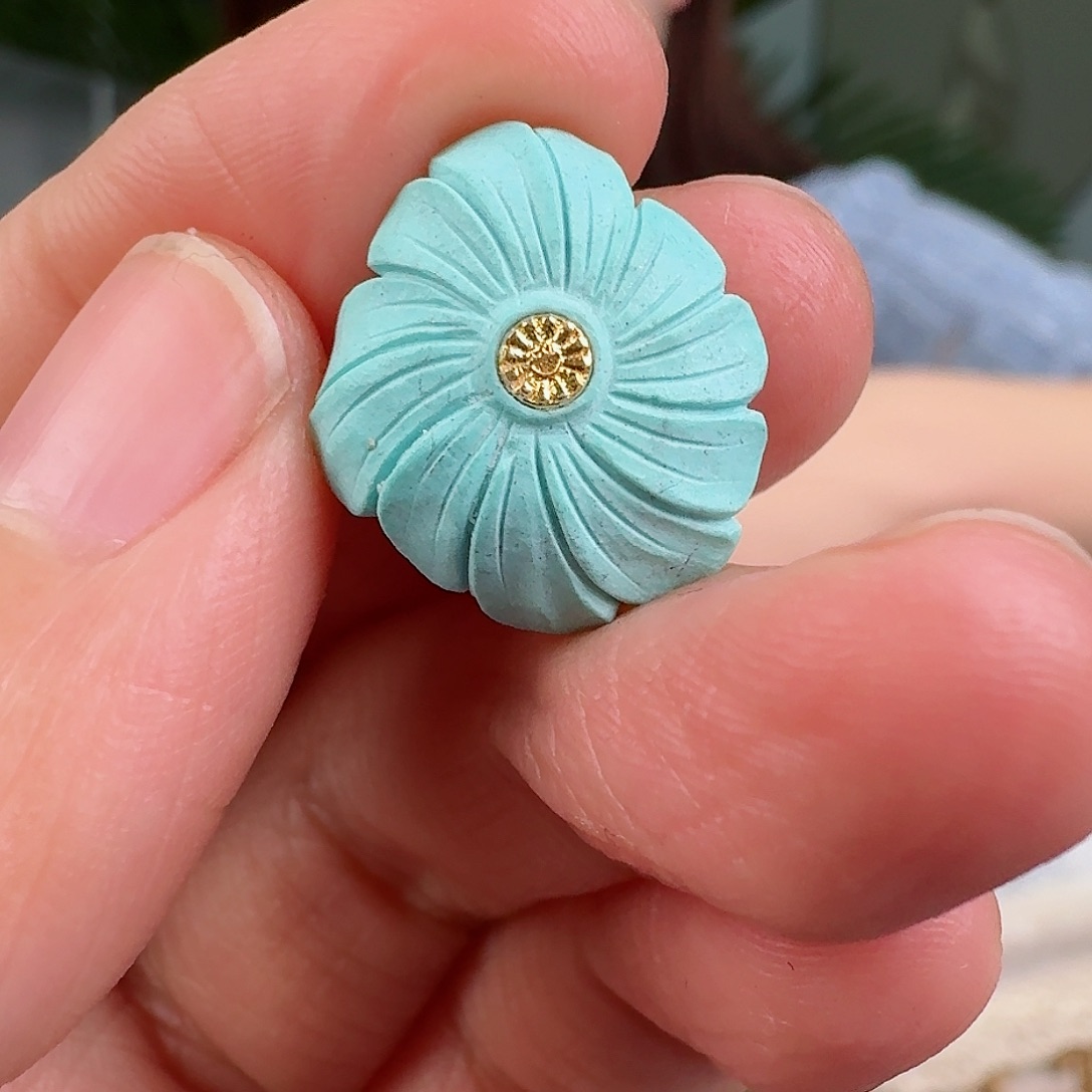 绿松石珠宝奇石未镶嵌