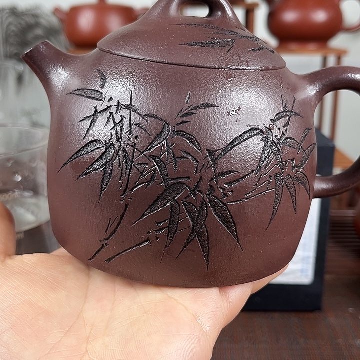 流***雪茶壶紫砂微瑕处理