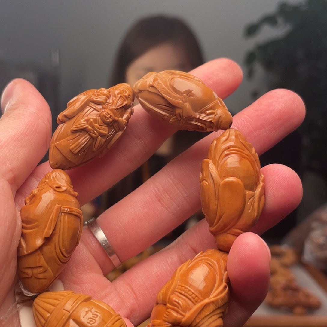 橄榄核手串五福临门