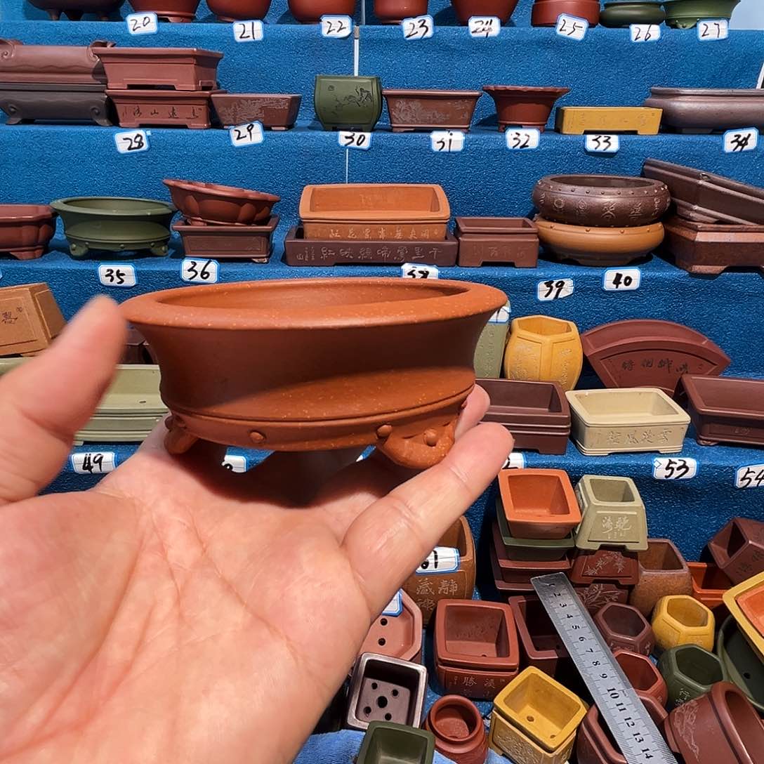 紫砂紫砂花盆9.5*3