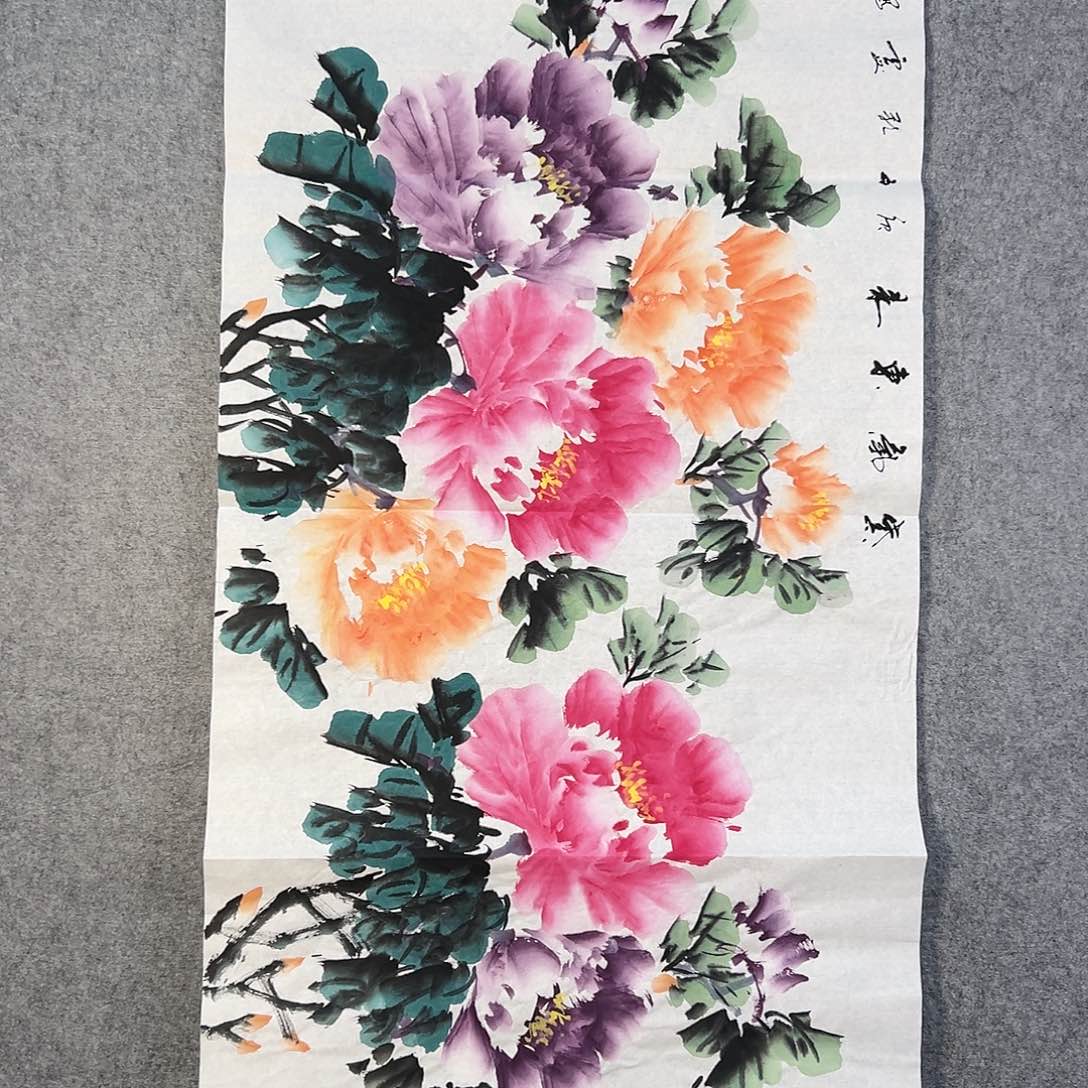 国画003 牡丹之歌传情传中之美